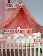 Load image into Gallery viewer, Luxury baby bedding 120x60 personalised by embroidery, 100%cotton
