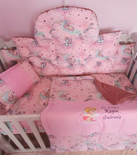 Load image into Gallery viewer, Luxury baby bedding 120x60 , 100 %cotton and dimple minky
