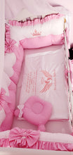 Load image into Gallery viewer, Luxury baby bedding 120x60, personalised by embroidery
