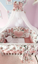 Load image into Gallery viewer, Luxury baby bedding duble face, 120x60 personalised by embroidery
