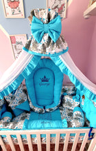 Load image into Gallery viewer, Luxury baby bedding 140x70 personalised by embroidery, 100%cotton
