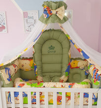 Load image into Gallery viewer, Luxury baby bedding 140x70 personalised by embroidery, 100%cotton 
