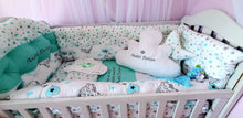 Load image into Gallery viewer, Luxury baby bedding 120x60 personalised by embroidery
