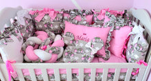Load image into Gallery viewer, Luxury baby bedding 140x70, personalised by embroidery
