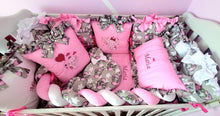 Load image into Gallery viewer, Luxury baby bedding 140x70, personalised by embroidery
