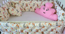 Load image into Gallery viewer, Baby bedding 120x60 personalised by embroidery
