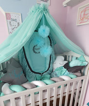 Load image into Gallery viewer, Luxury baby bedding 90x64 , 100%cotton, personalised by embroidery
