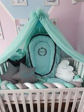 Load image into Gallery viewer, Luxury baby bedding 90x64 , 100%cotton, personalised by embroidery

