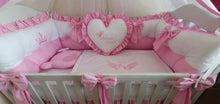Load image into Gallery viewer, Luxury baby bedding 120x60, personalised by embroidery
