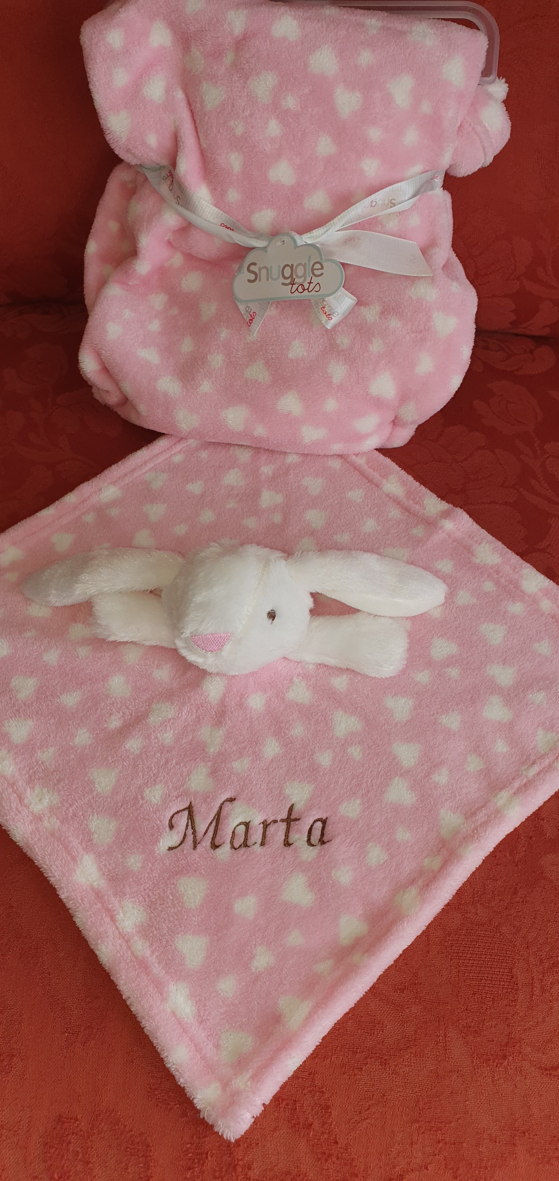 Toy personalised by embroidery