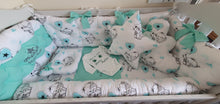 Load image into Gallery viewer, Luxury baby bedding 120x60 personalised by embroidery
