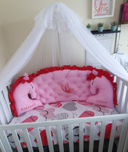 Load image into Gallery viewer, Bumper and 2 unicorns personalised by embroidery and vinyl
