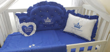 Load image into Gallery viewer, Luxury Baby bedding 90x60 personalised by embroidery
