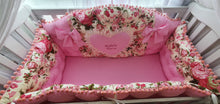 Load image into Gallery viewer, Luxury baby bedding ,120x60 personalised by embroidery
