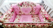 Load image into Gallery viewer, Luxury baby bedding ,120x60 personalised by embroidery
