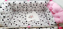Load image into Gallery viewer, Baby Bumpers 120x60, 100% cotton personalised by embroidery
