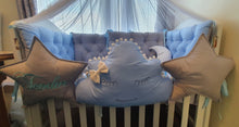 Load image into Gallery viewer, Baby bedding 140x70 personalised by embroidery
