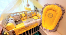 Load image into Gallery viewer, Luxury baby bedding 120x60, personalised by embroidery
