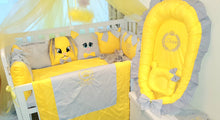 Load image into Gallery viewer, Luxury baby bedding 120x60, personalised by embroidery

