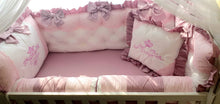 Load image into Gallery viewer, Luxury baby bedding 120x60, personalised by embroidery
