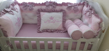 Load image into Gallery viewer, Luxury baby bedding 120x60, personalised by embroidery
