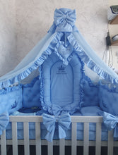 Load image into Gallery viewer, Luxury baby bedding 120x60 personalised by embroidery, 100% cotton
