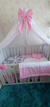 Load image into Gallery viewer, Baby bedding 120x60 personalised by embroidery
