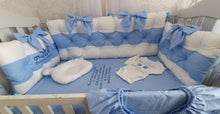 Load image into Gallery viewer, Luxury baby bedding 100x50 , 100% cotton ? Personalised By Embroidery
