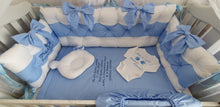 Load image into Gallery viewer, Luxury baby bedding 100x50 , 100% cotton ? Personalised By Embroidery
