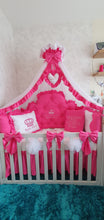 Load image into Gallery viewer, Luxury baby bedding 120x60 personalised by embroidery, 100% cotton
