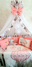 Load image into Gallery viewer, Luxury baby bedding 140x70, duble face.. 100% cotton ,personalised by embroidery 
