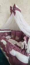 Load image into Gallery viewer, Luxury baby bedding 140x70 personalised by embroidery
