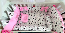 Load image into Gallery viewer, Baby bedding 140x70 personalised by embroidery
