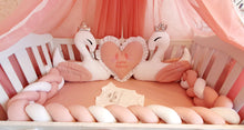 Load image into Gallery viewer, Luxury baby bedding 140x70 personalised by embroidery and vinyl, 100% cotton
