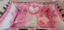 Load image into Gallery viewer, Luxury baby bedding 140x70, personalised by embroidery
