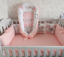 Load image into Gallery viewer, Baby bedding 90x50 personalised by embroidery
