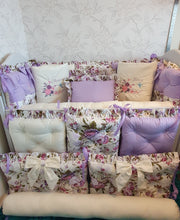 Load image into Gallery viewer, Luxury baby bedding 120x120 twins , 100% cotton , personalised by embroidery
