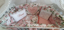 Load image into Gallery viewer, Luxury baby bedding duble face, 120x60 personalised by embroidery

