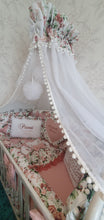 Load image into Gallery viewer, Luxury baby bedding duble face, 120x60 personalised by embroidery
