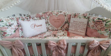 Load image into Gallery viewer, Luxury baby bedding duble face, 120x60 personalised by embroidery
