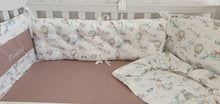 Load image into Gallery viewer, Baby bedding 90x50 100% cotton personalised by embroidery
