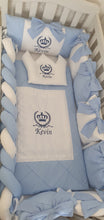Load image into Gallery viewer, Luxury baby bedding 125x70 , personalised by embroidery
