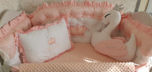 Load image into Gallery viewer, Luxury baby bedding 140x70 personalised by embroidery, 100% cotton
