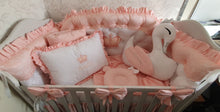 Load image into Gallery viewer, Luxury baby bedding 140x70 personalised by embroidery, 100% cotton
