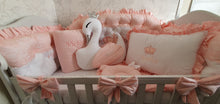 Load image into Gallery viewer, Luxury baby bedding 140x70 personalised by embroidery, 100% cotton
