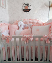 Load image into Gallery viewer, Luxury baby bedding 140x70 personalised by embroidery, 100% cotton
