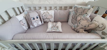 Load image into Gallery viewer, Luxury baby bedding 120x60, duble face.. 100% cotton ,personalised by embroidery

