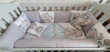 Load image into Gallery viewer, Luxury baby bedding 120x60, duble face.. 100% cotton ,personalised by embroidery
