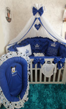 Load image into Gallery viewer, Luxury baby bedding 140x70 personalised by embroidery, 100% cotton
