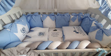 Load image into Gallery viewer, Luxury baby bedding 120x60, personalised by embroidery

